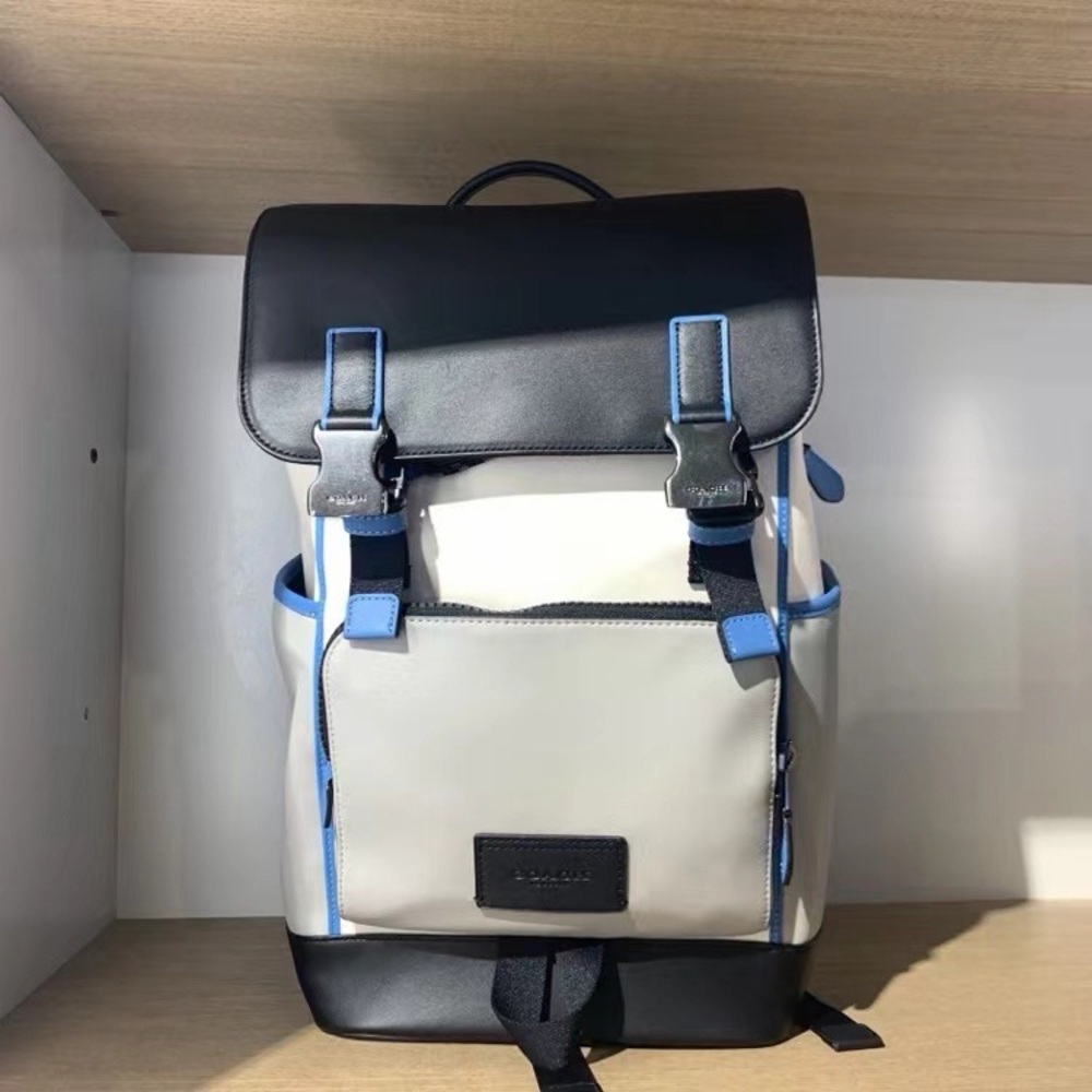 Coach Track Backpack In Colorblock